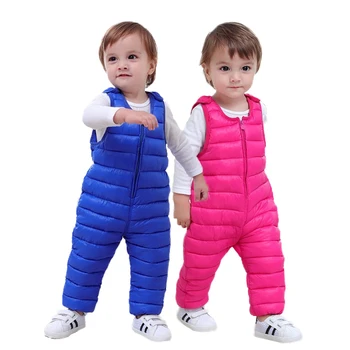 

Children baby overalls pants for girls thermal leggings autumn winter warm trousers boys pants Toddler kids pants Outwear 1-5 y