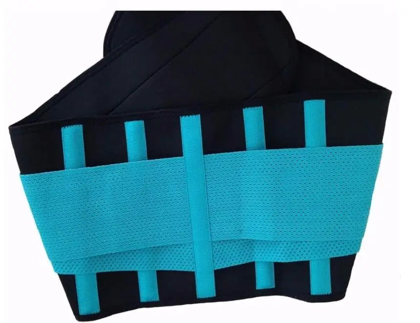 Women Body Shaper Slimming Shaper Belt Girdles Firm Control Waist Trainer Cincher Shapewear Stomach Slimming Belt Plus Size - Цвет: Небесно-голубой
