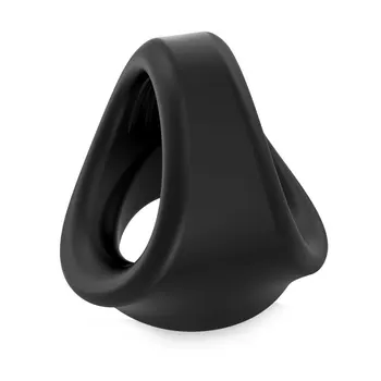 Male Silicone penis lock cock Ring bondage Erection Delay Ejaculation Reusable Enlargement ball stretcher massager Sex Toy Men 5