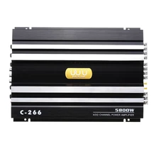 5800 Вт 4 канала Мощность Усилитель 12V Авто аудио стерео усилитель басов AMP усилитель сабвуфер