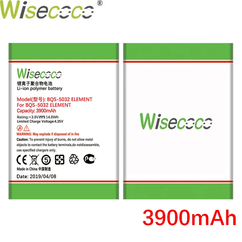 Новый оригинальный аккумулятор WISECOCO емкостью 2400 мАч для BQ BQS 5032 элемент умной