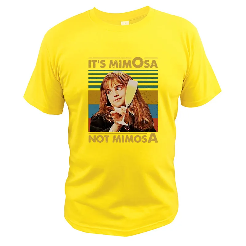 Хлопковая футболка It's Mimosa Not Mimosa, забавная футболка с надписью «Harry Lovers Hermi-one», топы для фитнеса, европейские размеры