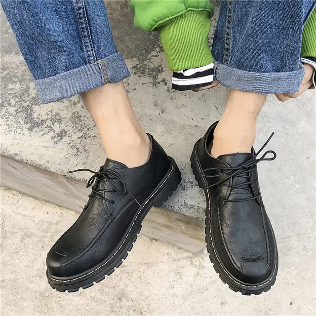 new men's casual shoes trend wild fashion men's shoes wholesale low to help thick-soled shoes tide shoes