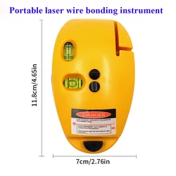 Mini niveau Vertical Portable Laser à esprit Laser niveau droit 90 degrés en plastique en forme de souris outil de mesure de bricolage auto nivelant 