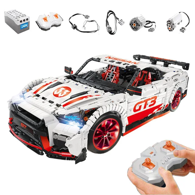 23010(with motor) Technic 20102 20086 c61016 20087 23009 13067 13073 гоночный автомобиль конструкторных блоков, Детские кубики 42083 42056 42039 MOC-6687 4562 подарки игрушки - Цвет: 23010(with motor)