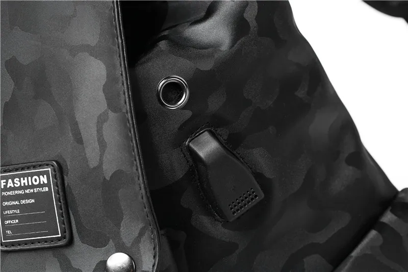 Men Backpack Rucksack-Shoulder-Bag Drawstring Mochila Travel-Bag Large-Capacity The boy