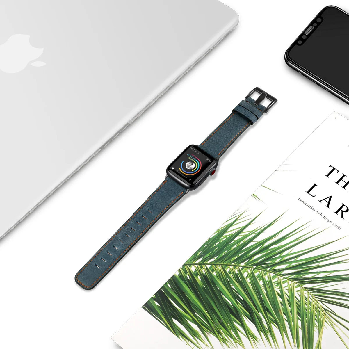 Apple Watch, ремешок из натуральной кожи, смарт-часы Apple Watch 5, 4, 3, 2, 1, серия, ремешок 44 мм, 42 мм, 38 мм, 40 мм, ремешок для iwatch 5, 4, 3, 2, браслет