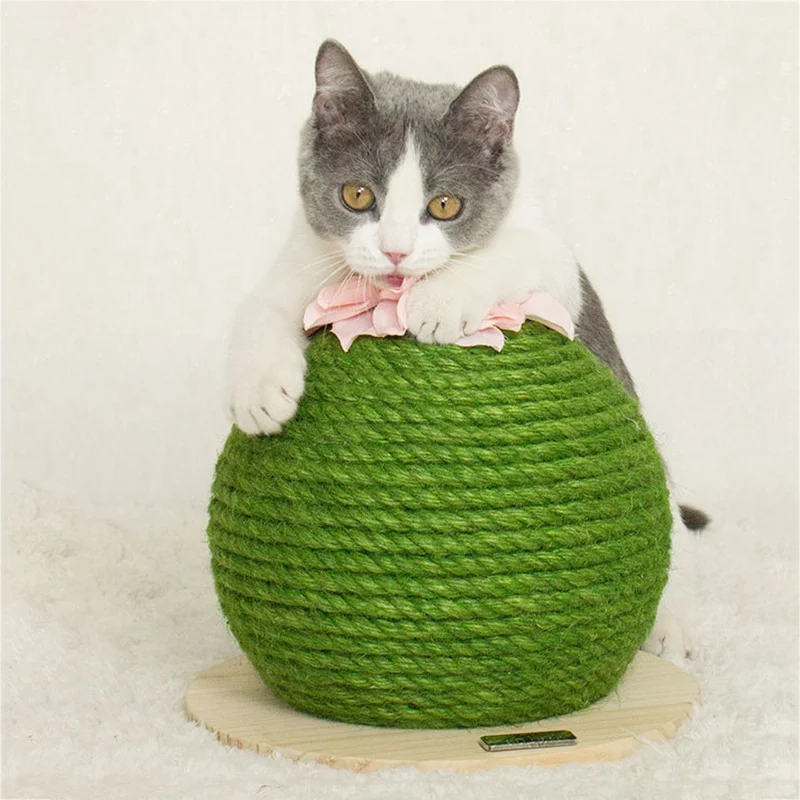 Игрушка для собаки, кошки, котенка, питомца, прорезыватель из сизальной веревки, плетение мячей, игрушка для жевательной ловли, погремушка для ловли царапин, забавные игрушки для кошек, мебель для дерева, буксировка