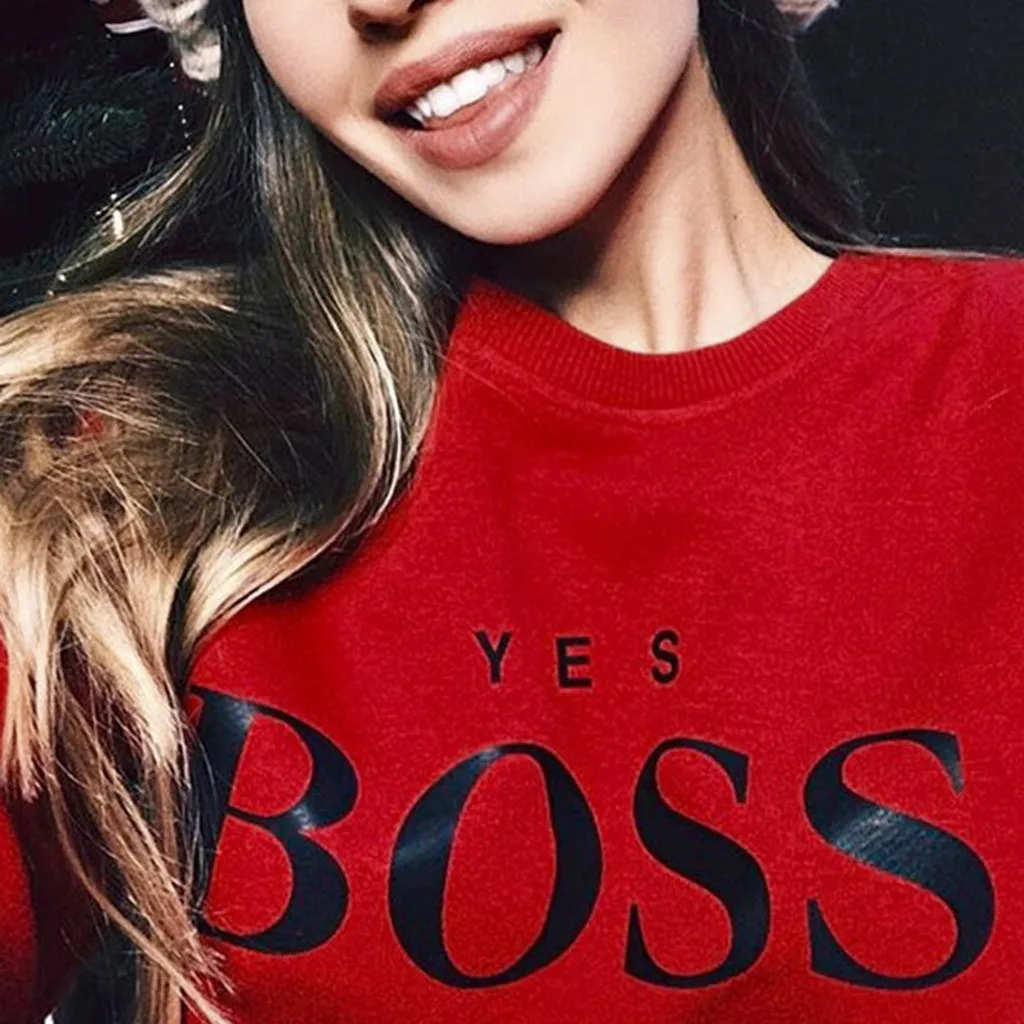 Свитшоты женские повседневные толстовки с капюшоном и надписью BOSS с длинным рукавом весенние топы Осенняя Толстовка
