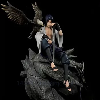 

Naruto Uzumaki Naruto Flame Uchiha Itachi Uchiha Sasuke Tempestuous God of Valour PVC Action Model Collectible Toy G596 35CM