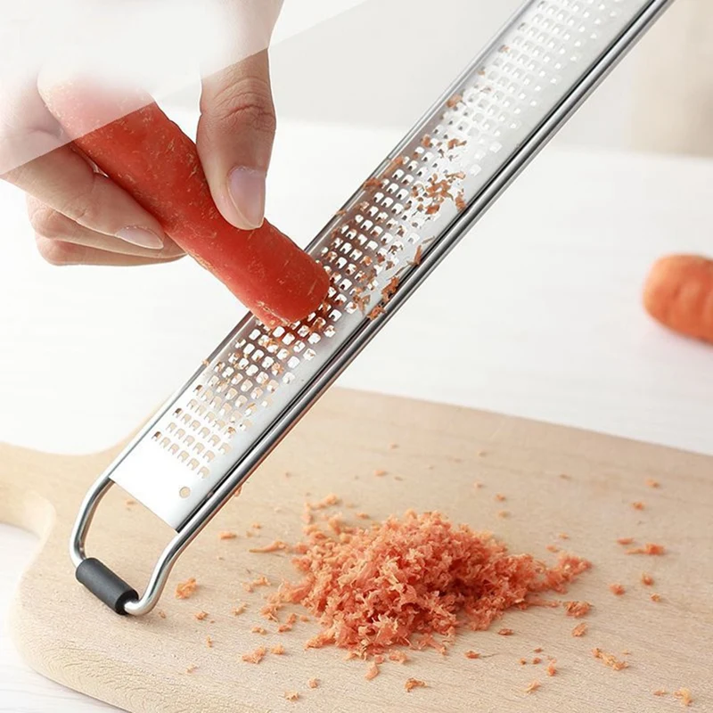 ABUI-2Pcs терка для сыра из нержавеющей стали терка для фруктов с нескользящей ручкой и пылезащитным покрытием для лимонного картофеля имбиря