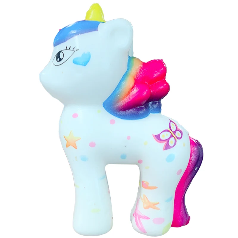 Новый Красочный Милый Единорог Squeeze игрушки мультфильм мягкая кукла мягкий
