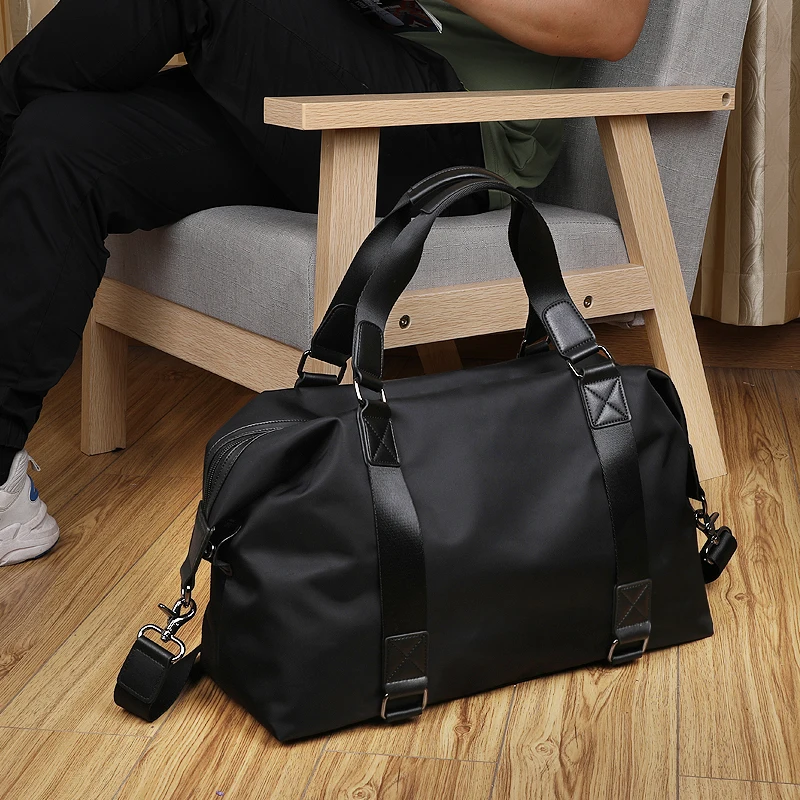 

Men's And Women's Large Capacity Sports Fitness Yoga Large Capacity Short Distance Travel Black Hand Luggage