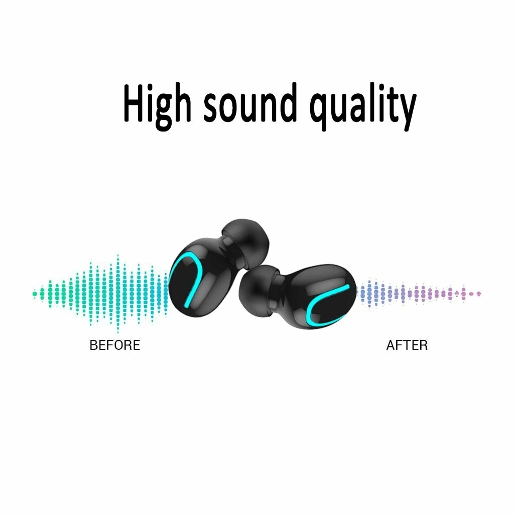 TWS 5 0 Bluetooth Headphone Wireless Earphones 3D Stereo Sports Earbuds Gaming Headset With Microphone For Ios XiaoMi Phone