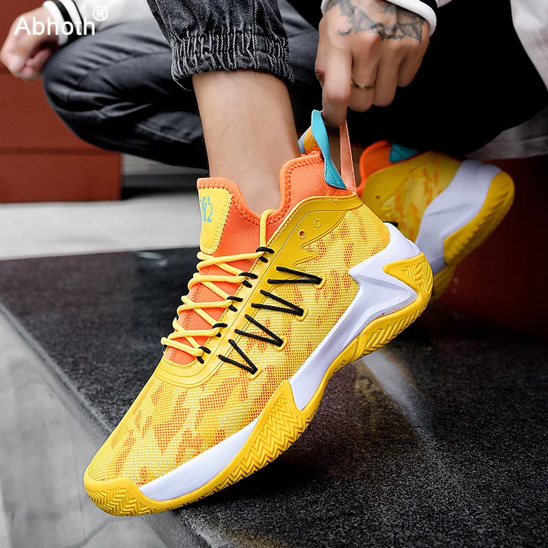 

Abhoth Men Light Casual Shoes Breathable Mesh Men's Sneakers Fitness Training Men Shoes Non-slip Lace Up Male Zapatos De Hombre