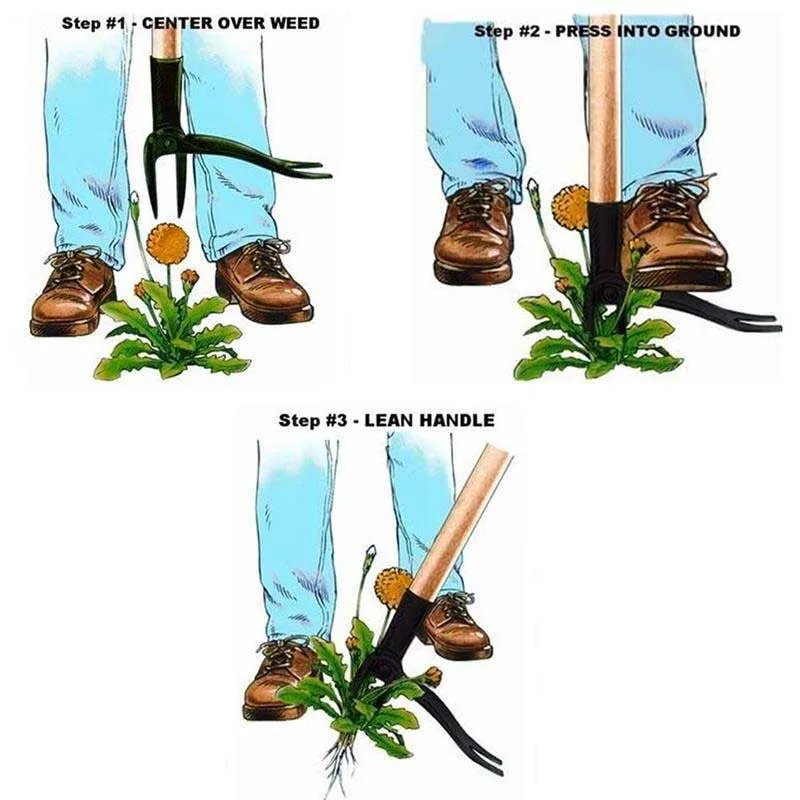2021 Newest High Quality Weeding Head Replacement Metal Weed Puller Head Gardening Digging Weeder Removal Accessory 4