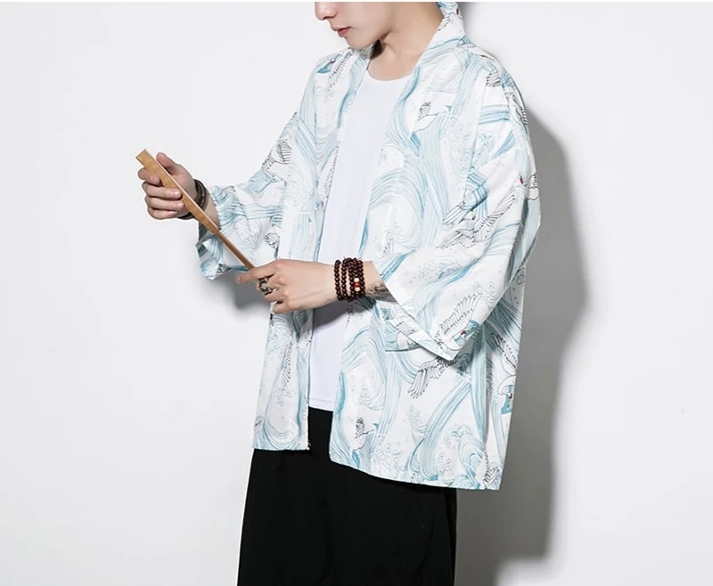 Yukata haori, мужское японское кимоно, кардиган, мужской костюм самурая, одежда, кимоно, куртка, мужское кимоно, рубашка yukata haori KK001