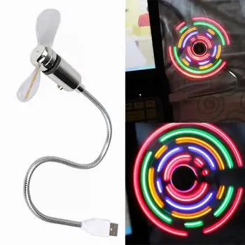 

Portable Mini USB Fan Cooling Desk LED Light Switchable Fan For Laptop Desktop PC Computer