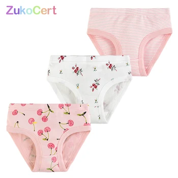 

3 Pcs/Lot Kid Underwear Cotton Panties For Girls Boy Short Briefs Children Underpant For 3T-12T Teenage PantY