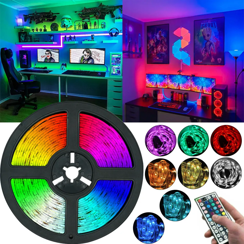 

Bluetooth LED Strip Lights 5M 7.5M 15M WIFI 5050 2835 Flexible Lamp Tape Ribbon With Diode DC12V IR