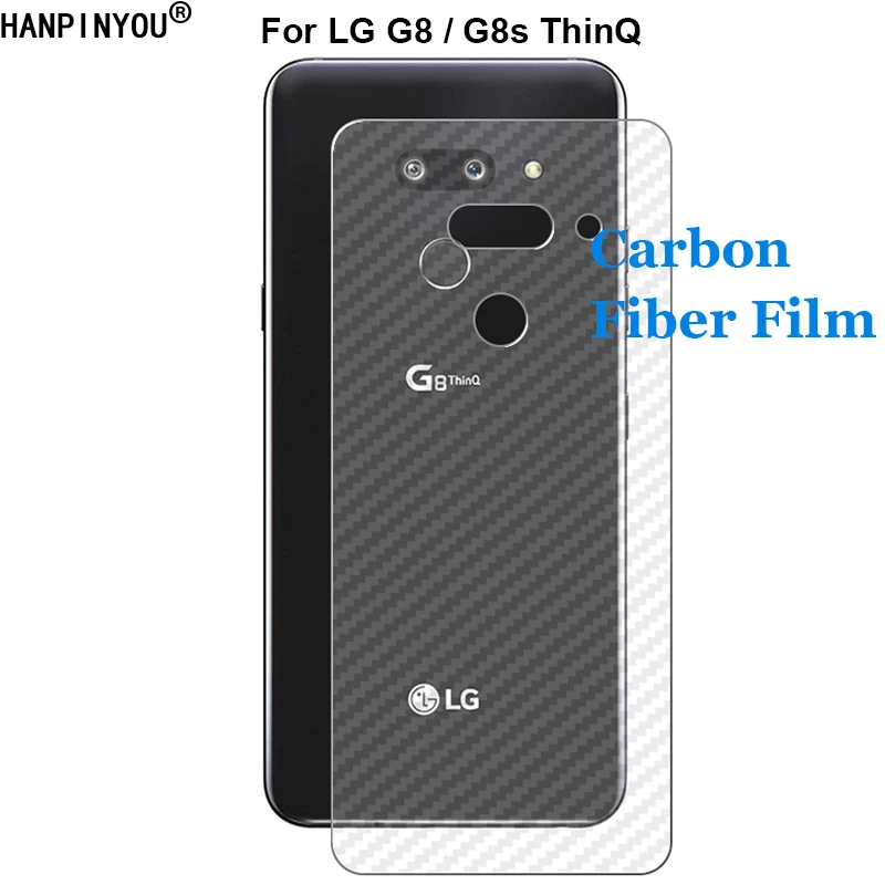 For LG G8ThinQ 3D Anti fingerprint Carbon Fiber Back Skin Film Rear Matte Sticker Screen