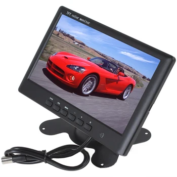 

7 Black Car Monitor Rear View Backup Camera HD Mirror 1024x600 Pixel PAL NTSC