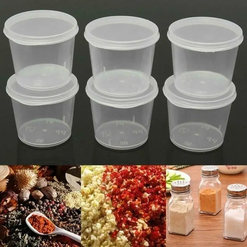NUZYZ 2Pcs Sauce Containers Food Grade Cartoon Shape Plastic Small