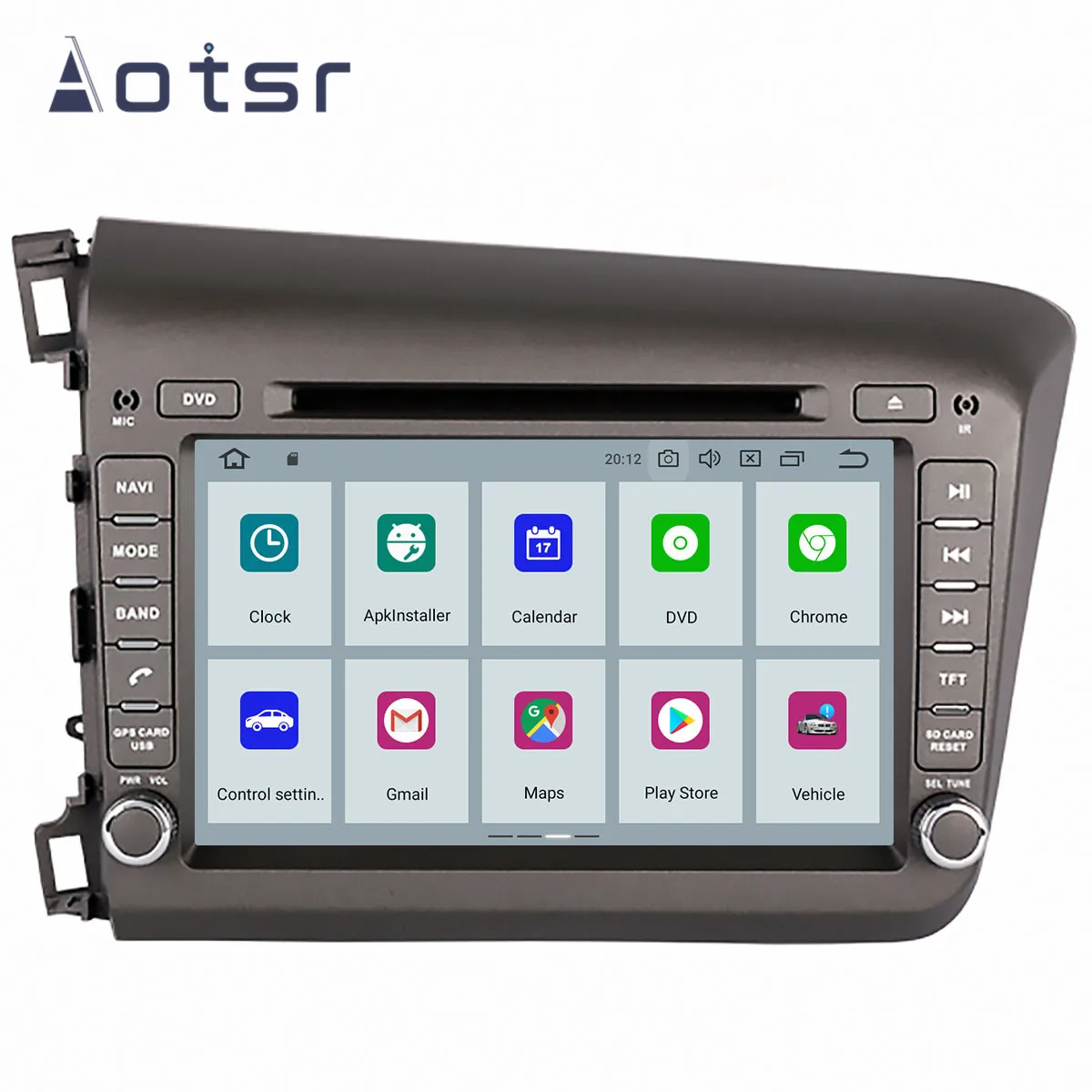 " Android 9 дюйм/сек, GPS навигация автомобильное радио плеер для Honda civic 2012 2013 рекордер головное устройство мультимедийный плеер