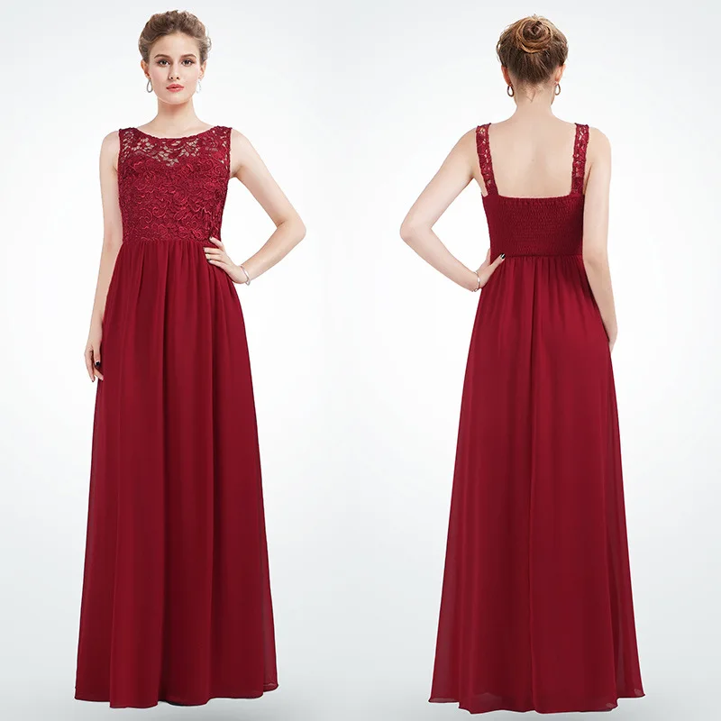 

New Elegant Woman Evening Gown Elegant Temperament Lace Toast Dress Evening Dress Suitable for Formal Parties