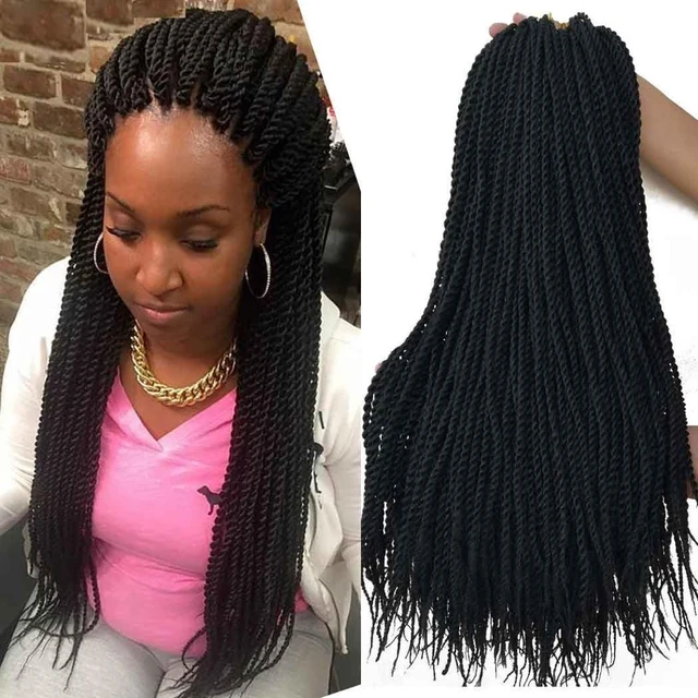 Small Senegalese Twist Hair Crochet Braids 30 Roots/pack Synthetic Braiding  Hair For Black Women 14 1822 Crochet Twist Hair - Synthetic Braiding  Hair(for Black) - AliExpress