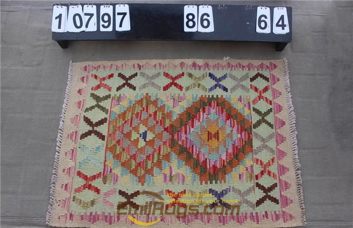 Келим ковер из натуральной шерсти прошитый вручную для жизни gc131Afghan07yg22