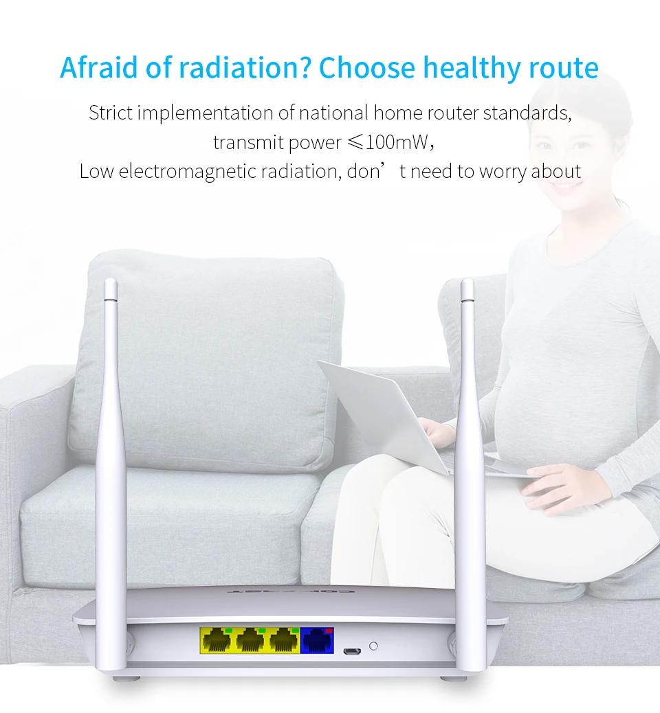 comfast CF-WR623N 300 Мбит/с беспроводной WiFi роутер Wi-Fi роутер/режим AP, 1WAN+ 3LAN RJ45 порты с двойной 5dBi wifi антенной