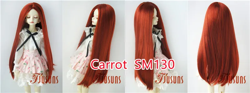 Jusuns Doll Wigs JD016 6-7inch 7-8' 8-9' Parting Long Straight Synthetic Mohair BJD Hair 1/6 1/4 1/3 YOSD MSD SD Accessories
