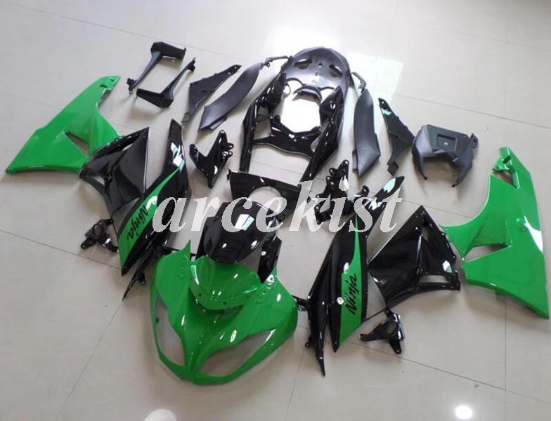 4 подарки литья под давлением ABS Обтекатели комплект подходит для kawasaki Ninja ZX6R 636 2009 2010 2011 2012 6R 09-12 ZX-6R цвета: зеленый, черный