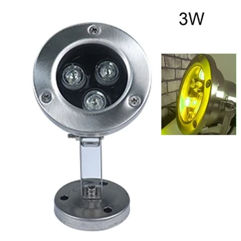 

3W/6W/9W/12W Stainless Steel LED Fountain Light Waterproof Underwater Lamp M0XD