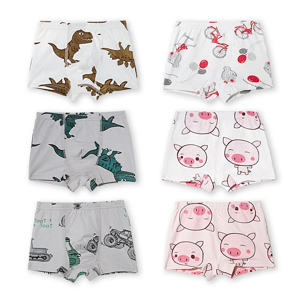 LOOZYKIT/детское нижнее белье из 3 предметов милое хлопковое нижнее белье с роговыми рогами для мальчиков и девочек нижнее белье с четырьмя краями шорты детские шорты, одежда От 3 до 8 лет