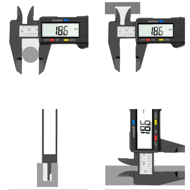 Универсальный цифровой штангенциркуль 6 дюймов 150 мм Электронный штангенциркуль микрометр цифровая линейка, измерительный инструмент DIY Модель ремесла комплект