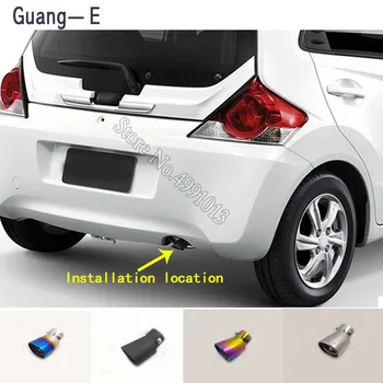 

For Honda Brio 2016 2017 2018 car stickers cover muffler exterior back end pipe dedicate exhaust tip tail outlet ornament 1pcs