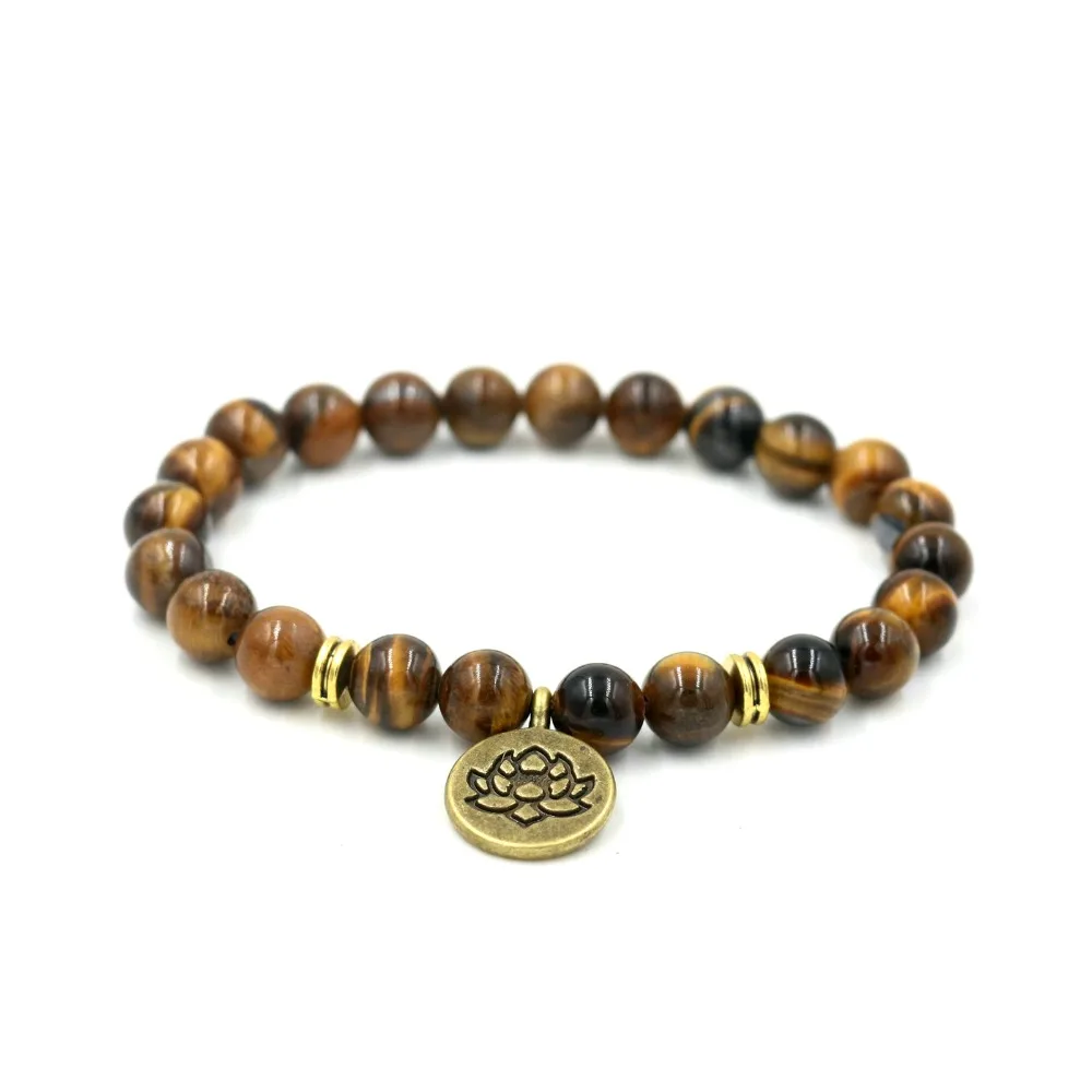 Женский браслет с бусинами ручной работы Буддой лотосом|Плетеные браслеты| |