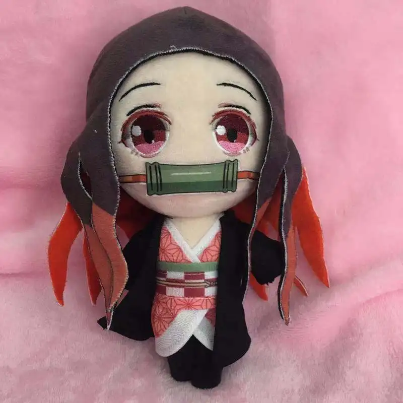 Demon Slayer 20 см плюшевые куклы Kamado Tanjirou Kamado Nezuko Agatsuma Zenitsu плюшевые куклы набивные игрушки для детей Рождественский подарок