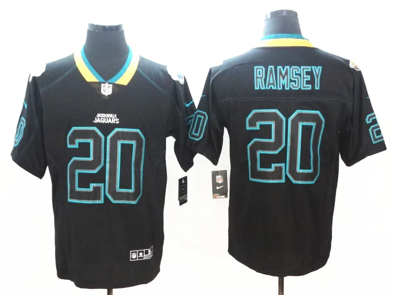 Сшитая Мужская футболка Jacksonville Jalen Ramsey Leonard Fournette Blake Bortles Vapor Untouchable Limited Jaguars - Цвет: AS PICTURE