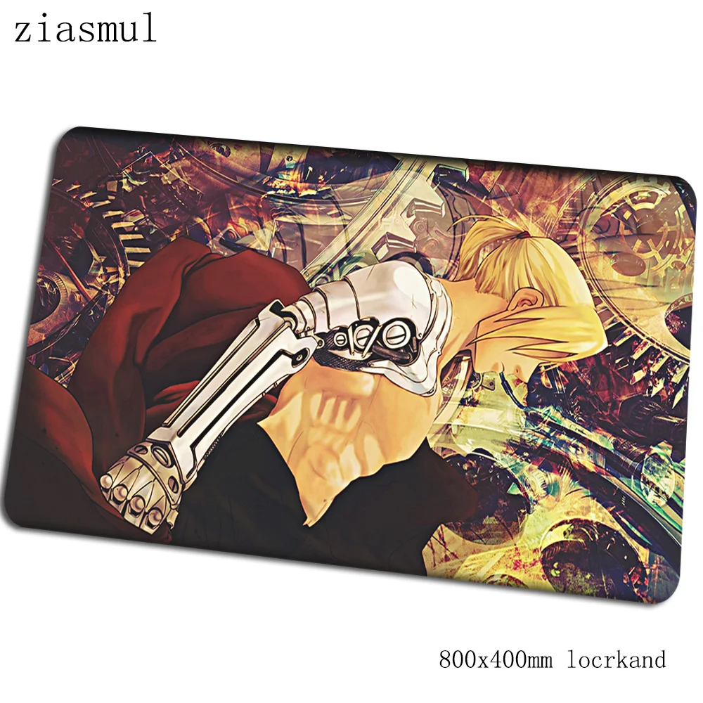 Fullmetal Alchemist коврик для мыши 80x40 см Очаровательная компьютерная мышь игровой мат геймпад пк крутой игровой коврик для мыши офисный padmouse - Цвет: Size 800x400x2mm
