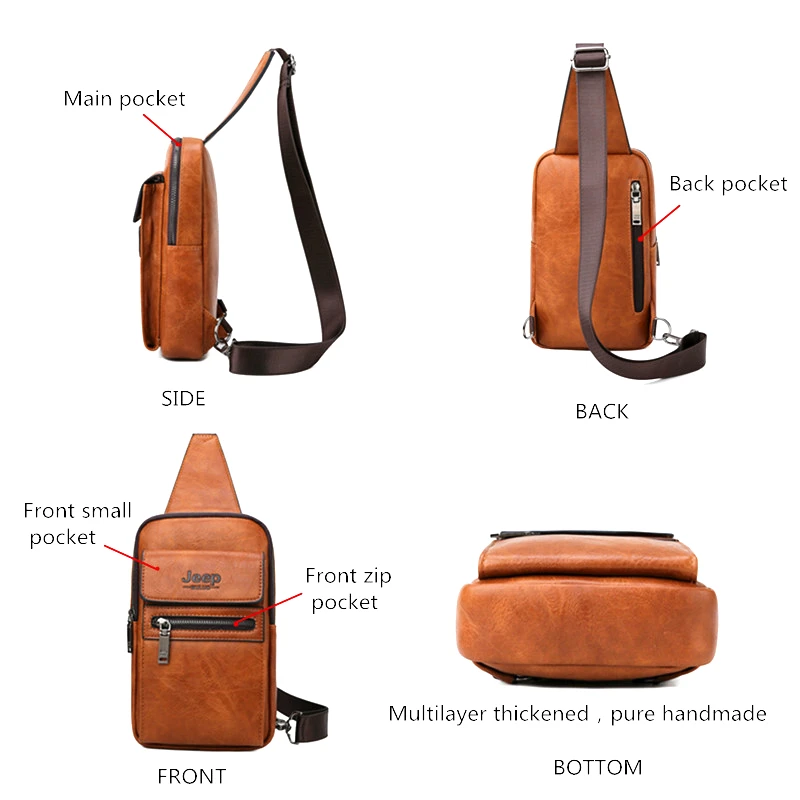 Leather Sling Bags for Men – The Real Leather Company