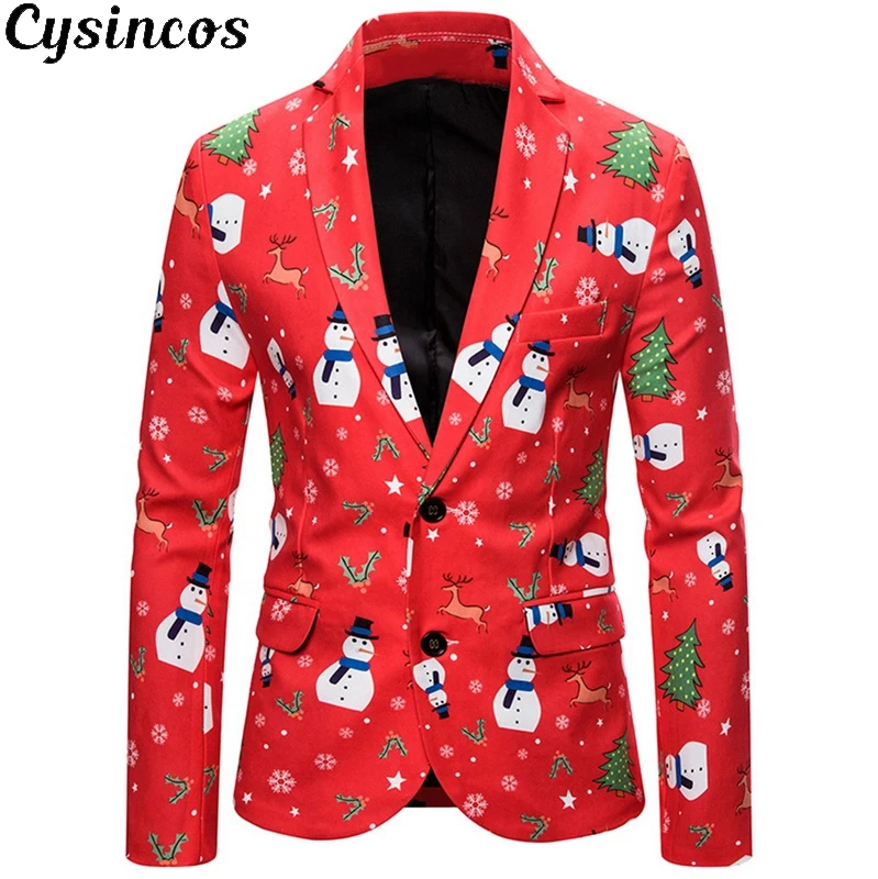 CYSINCOS мужской модный костюм нарядное пальто повседневный Тонкий Блейзер на