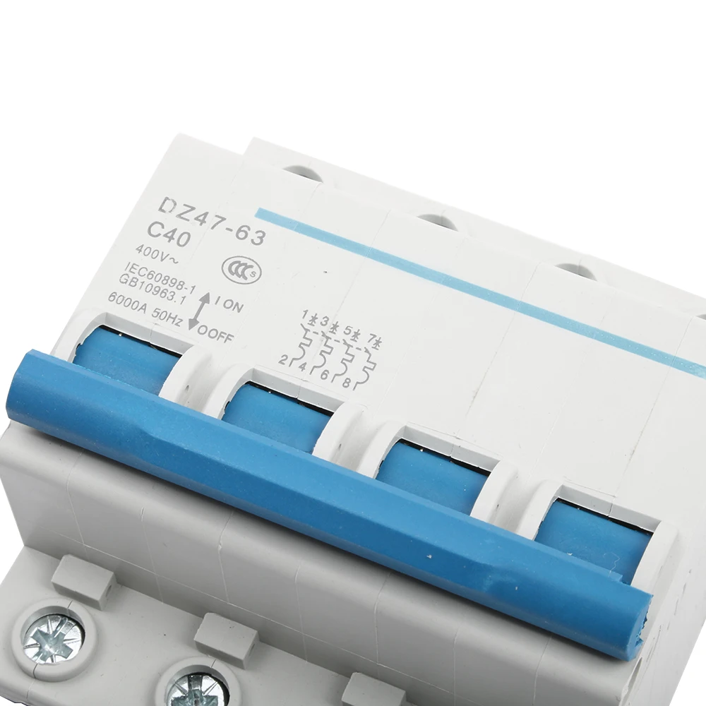 DZ47-63 4P 10a 16a 63A 230V 400V~ 50 HZ/60 HZ Выключатель остаточного тока