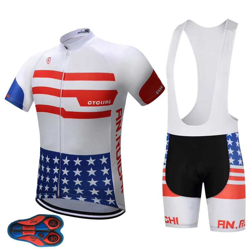 

2019 Pro Cycling Jersey Short Sleeve Set Ropa Ciclismo Mens Summer Quick Dry Bike Maillots 9D Gel