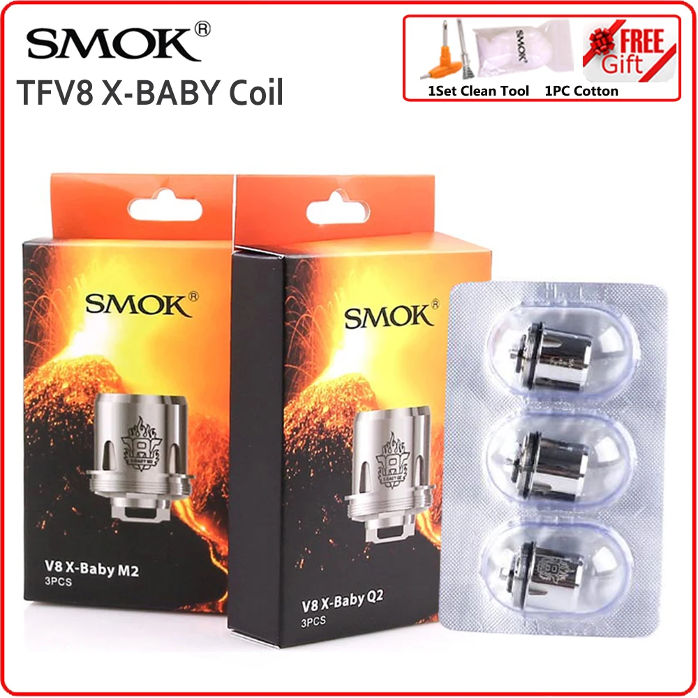 

Original SMOK TFV8 X-Baby RBA Coil Head Resistance Heater for Electronic Cigarette Core for V8 X Baby XBaby Atomizer Vaporizer