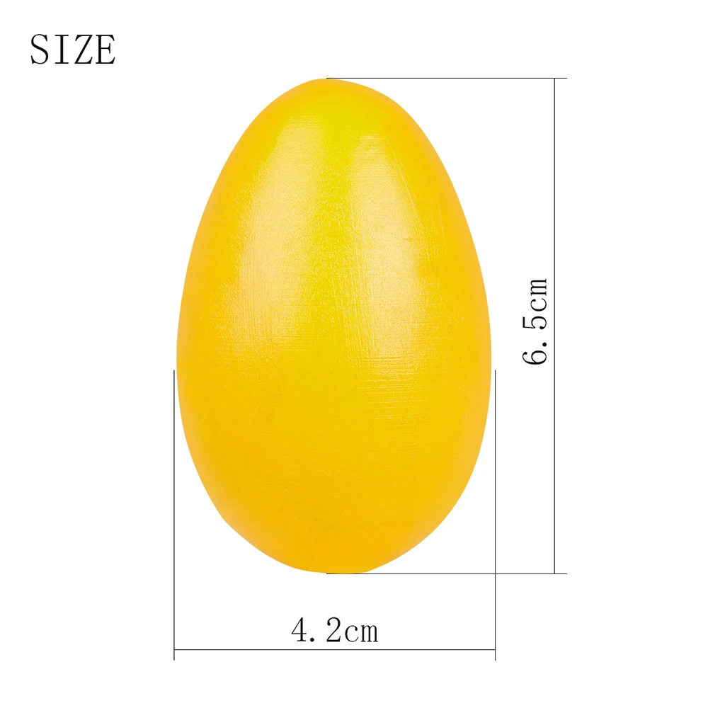 M MBAT Orff Wooden Sand Eggs Random Color Kids Maracas Rattles Baby Early Learning Educational Music Toys Percussion Instruments