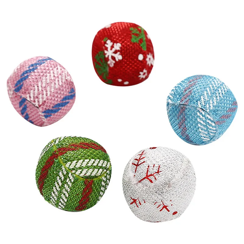 3PC Интерактивные игрушки для кошек, 4 см, разные цвета, игрушки для домашних животных, кошек, собак, обучающая игрушка, Жевательная погремушка, царапина, мяч для собак, кошек - Цвет: 3PC