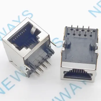 

50PCS/Lot network interface RJ45 socket female cable socket 21*13mm high